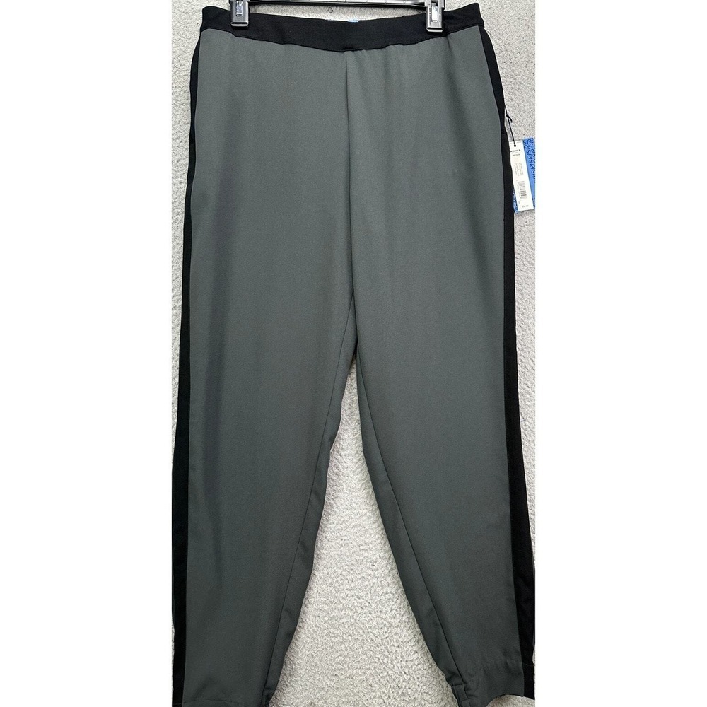 Simply Vera Vera Wang Jogger Pants Womens Medium VW214507 Grey Side Stripe NEW